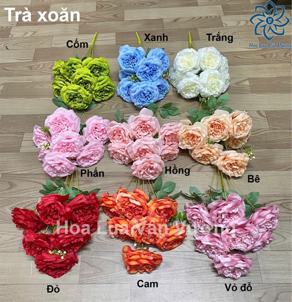 Trà xoăn - Hoa cành ngắn - Hoa Lụa Vân Vượng