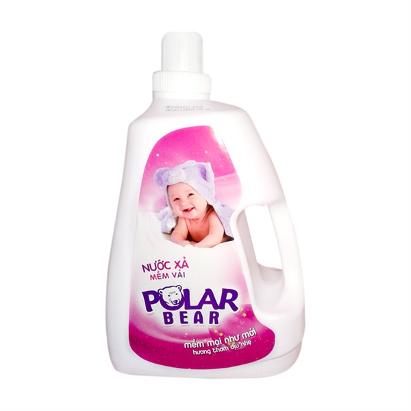 Nước xả mềm vải Polar Bear 2,9 Kg (4 Can/Thùng) (New)