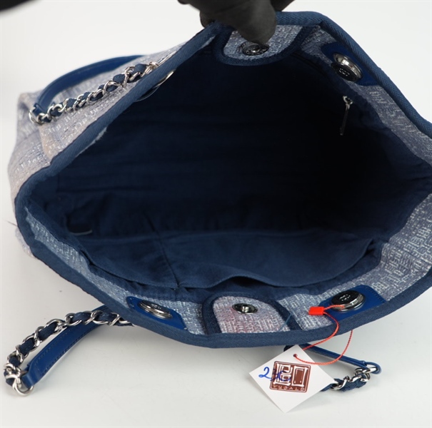 Túi Chanel xanh thêu chữ size 32 ++