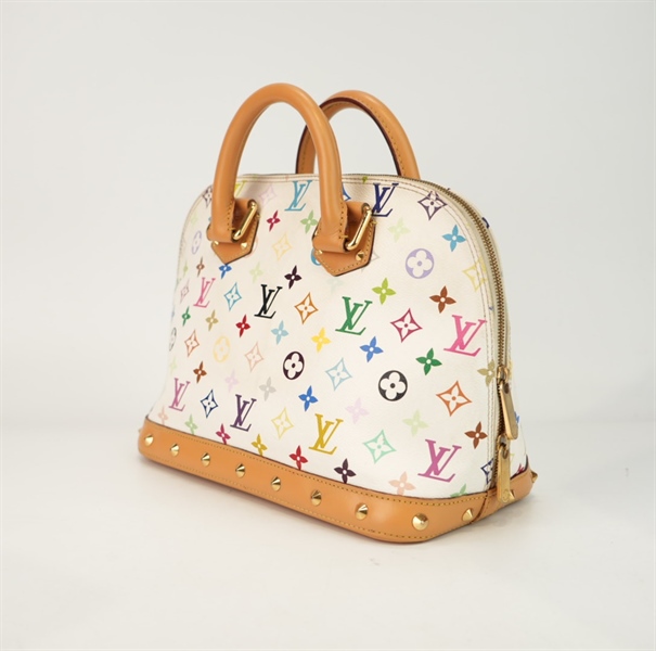 Túi LV trắng hoa màu 30cm +