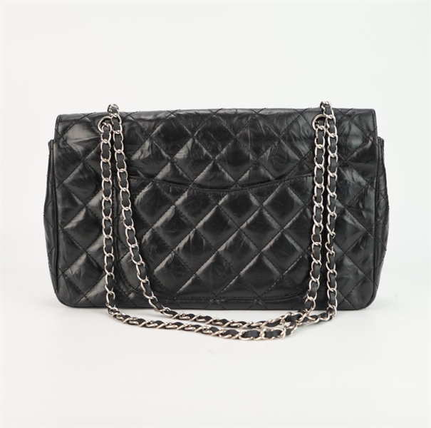 Túi Chanel đen khóa xoay bạc size 30++