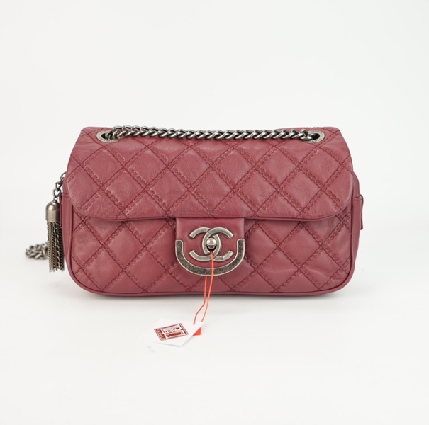 Túi Chanel đỏ có tua rua size 24 ++