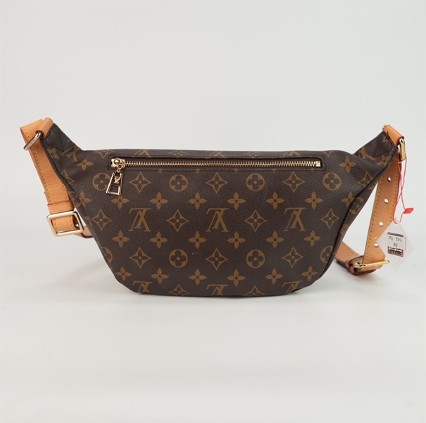 Túi LV belt bag hoa nâu