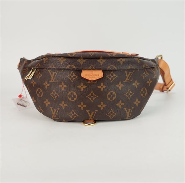 Túi LV belt bag hoa nâu