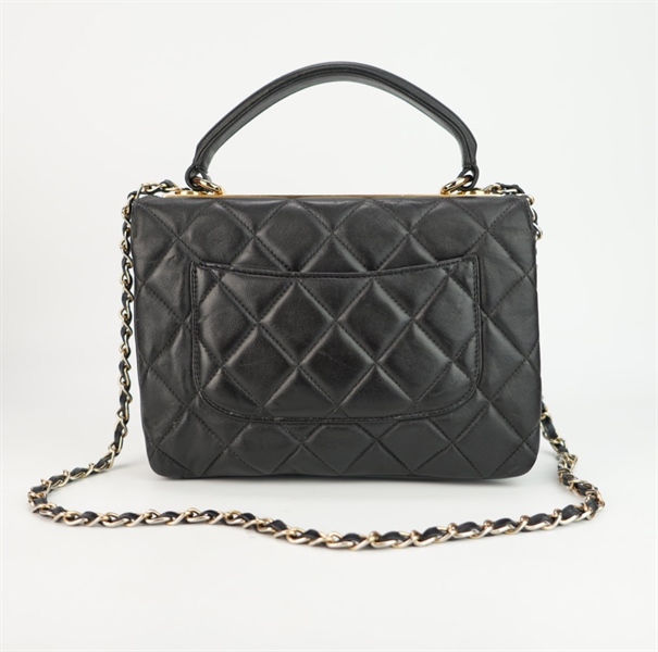 Túi Chanel đen quai xách size 24 ++