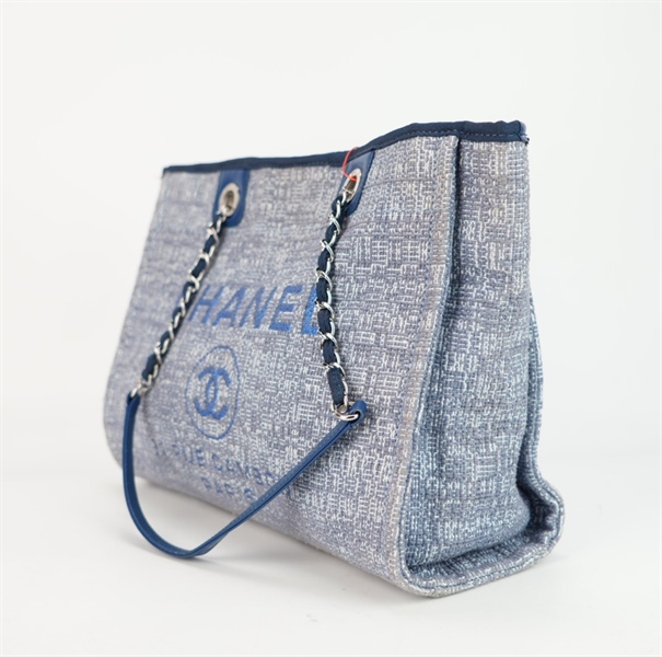 Túi Chanel xanh thêu chữ size 32 ++