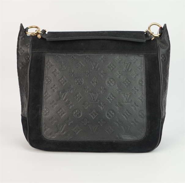 Túi LV hoa đen lòng xanh dương size 40++