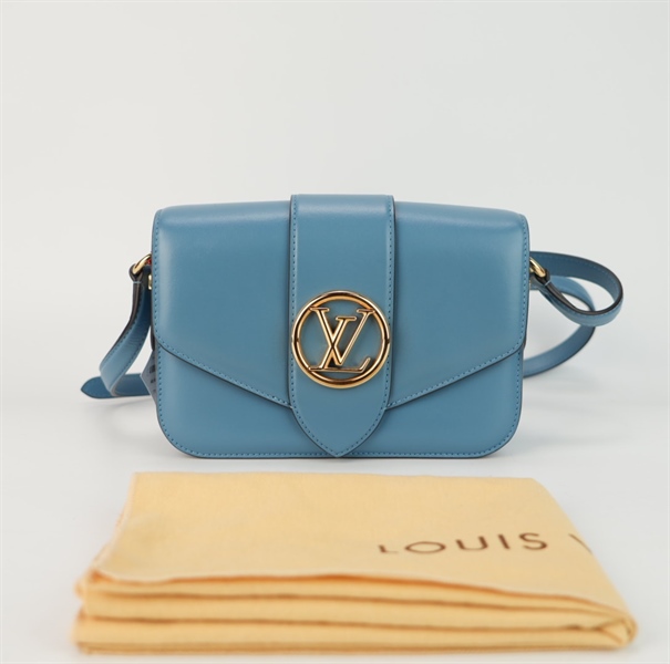 Túi LV pont 9 màu xanh 23cm TB+