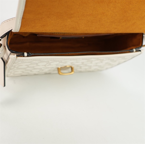 Túi Coach xám trắng 24cm +