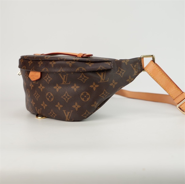 Túi LV belt bag hoa nâu