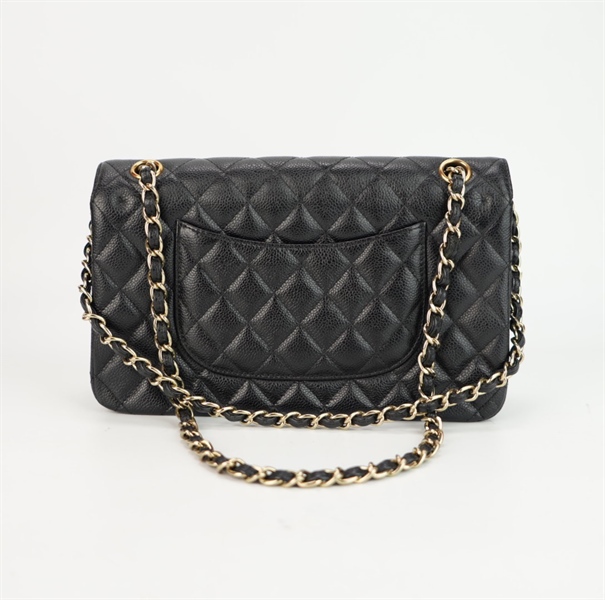 Túi Chanel đen khóa vàng size 24++