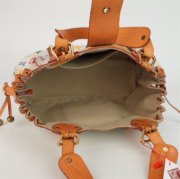 Túi LV hoa trắng dây rút size 28++