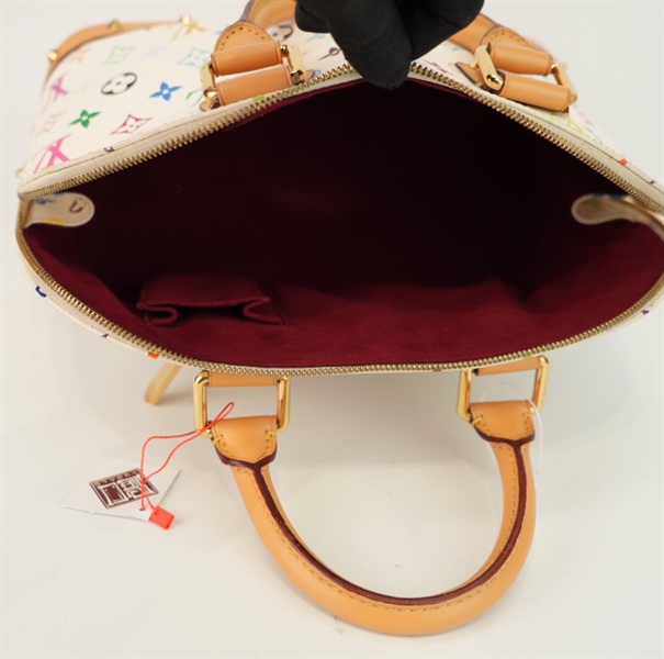 Túi LV trắng hoa màu 30cm +