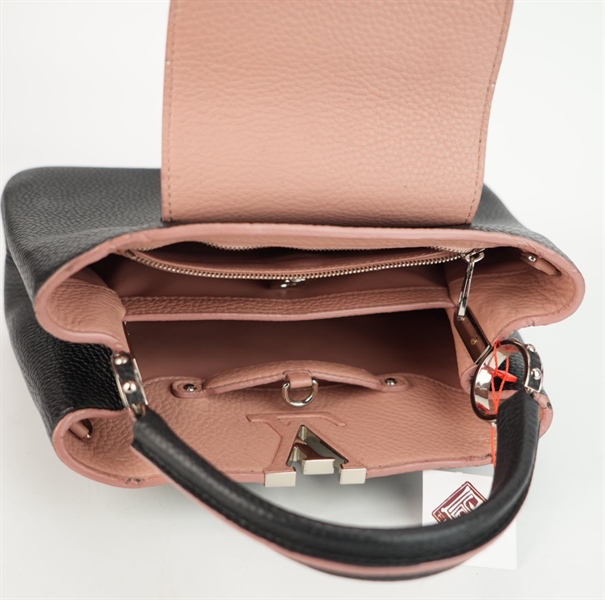 Túi LV capu đen lòng hồng size 26 ++