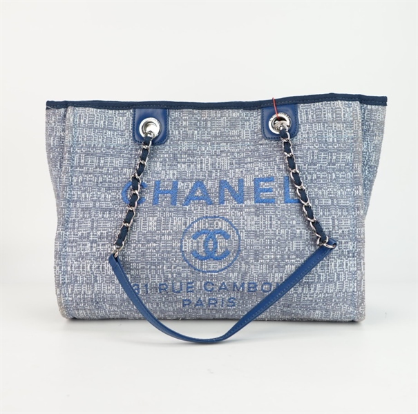 Túi Chanel xanh thêu chữ size 32 ++