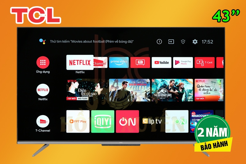 Android Tivi TCL 4K 43 inch 43P725