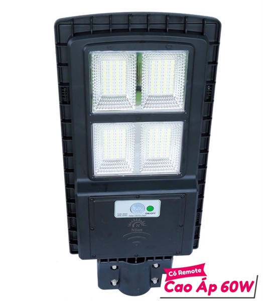 Đèn năng lượng mặt trời 60w liền thể QV