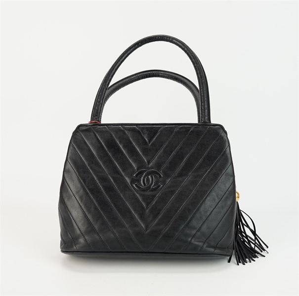 Túi Chanel đen có tua rua s25 KG+