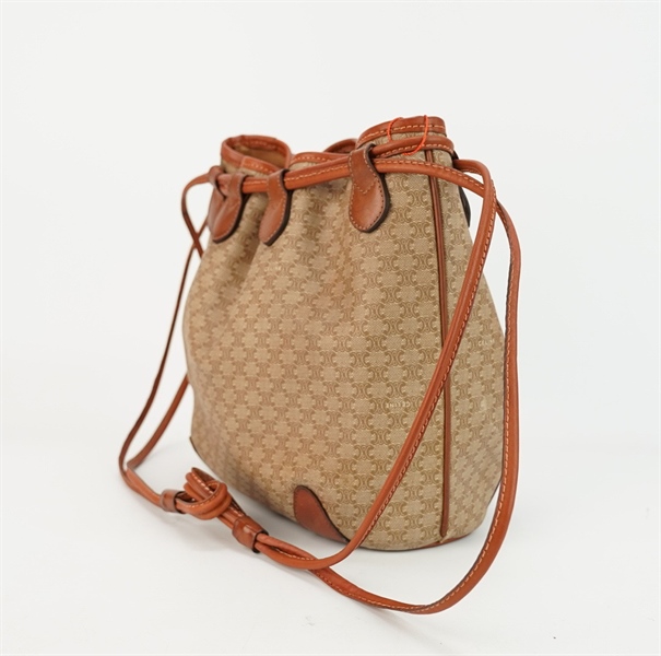 Túi Celine màu nâu viền da s28 KG+