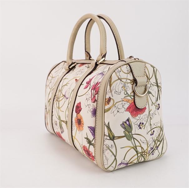 Túi GG trắng in hoa S35 KG++