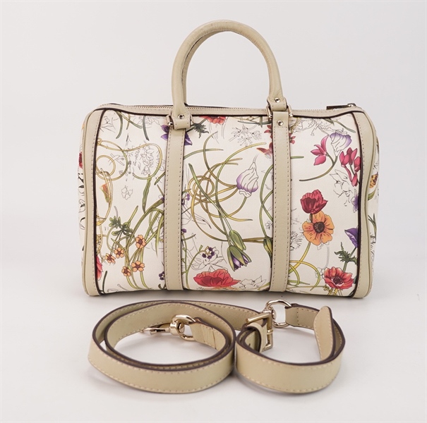 Túi GG trắng in hoa S35 KG++