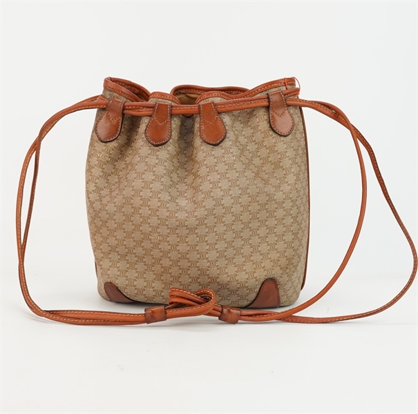 Túi Celine màu nâu viền da s28 KG+