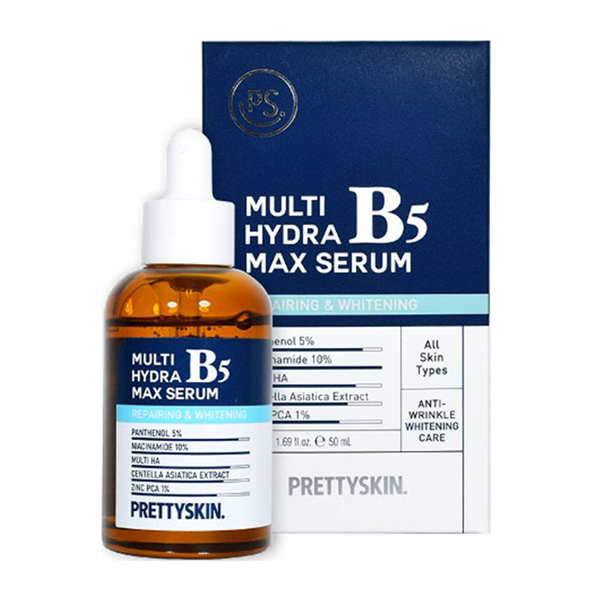 [Hàng Công Ty] PRETTYSKIN Multi Hydra B5 Max Serum Xanh Đậm da dầu - 50ml