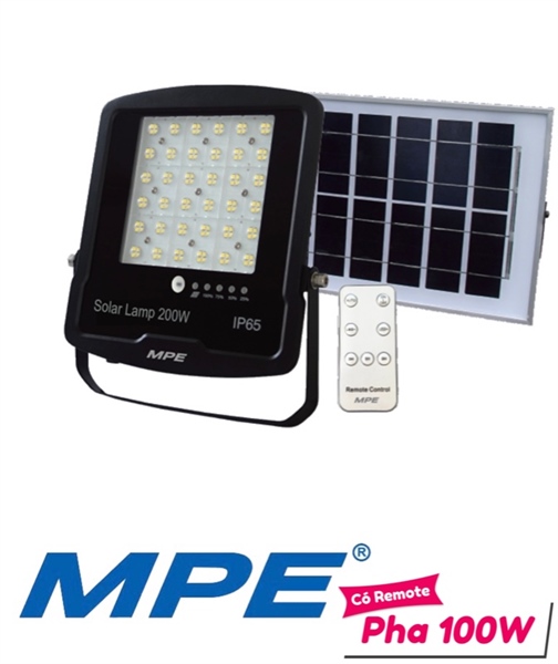 Đèn pha năng lượng mặt trời 100w MPE