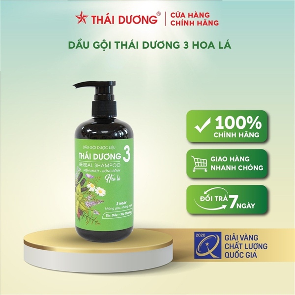 Dầu gội DL Thái Dương 3 (chai 500ml, Hoa Lá)