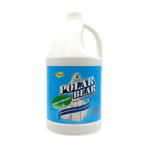 Nước rửa chén đậm đặc Polar Bear 3,6Kg (4Can/Thùng) (New)