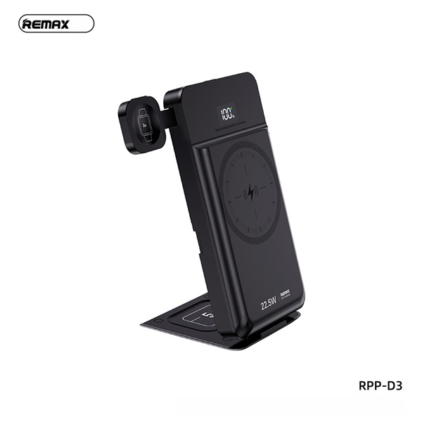 ֎[REMAX RPP-D3] Pin sạc dự phòng không dây 5 trong 1 10000mAh QC3.0+PD 22.5W(380g)