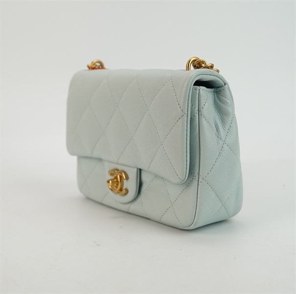 Túi Chanel coco xanh ngọc 18cm KG+