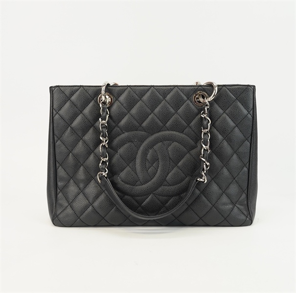 Túi Chanel Tote màu đen sz 34cm KG+