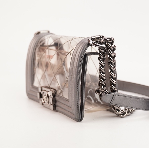 Túi Chanel Boy màu xám trong (18992632) sz20 KG+