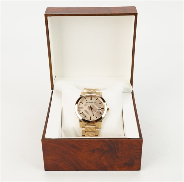 Đồng hồ BBR mặt tròn dây vàng KG+