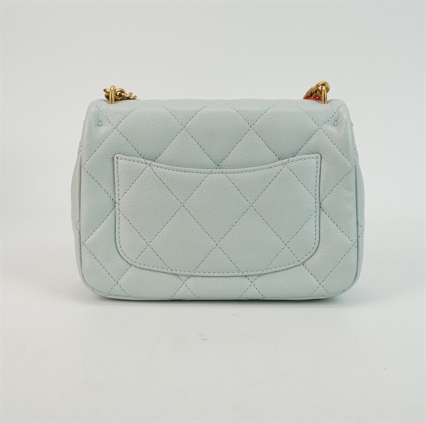 Túi Chanel coco xanh ngọc 18cm KG+