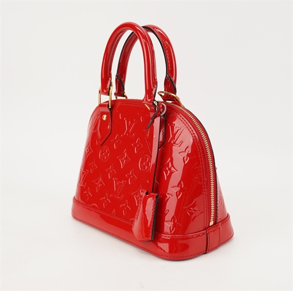 Túi LV alma hoa đỏ bóng KG+