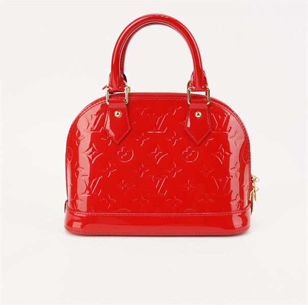 Túi LV alma hoa đỏ bóng KG+