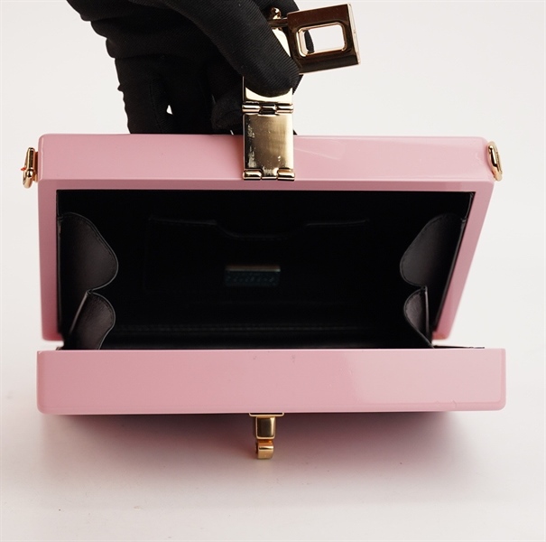 Túi D&G hộp chữ nhật màu hồng S18 KG+