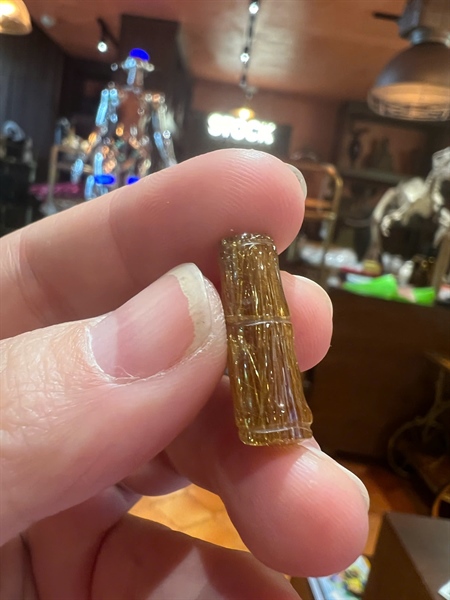 Đốt trúc thạch anh tóc vàng +