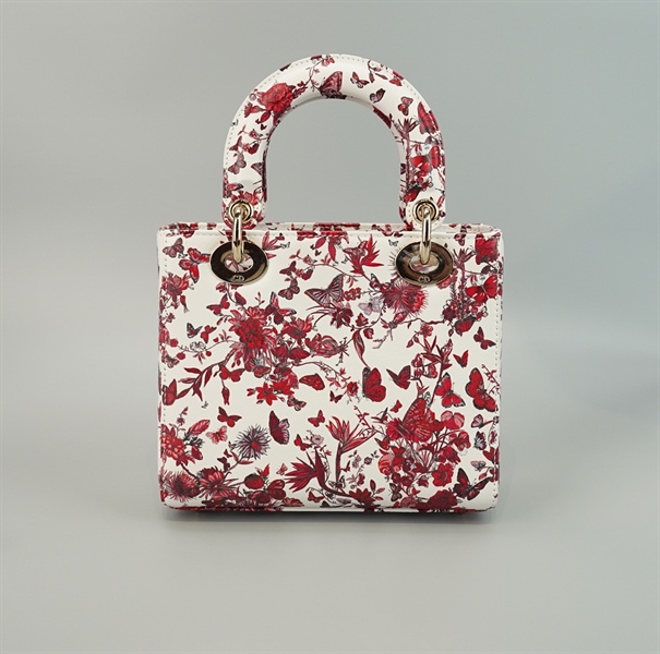Túi Dior Lady hoa đỏ sz 20cm KG+