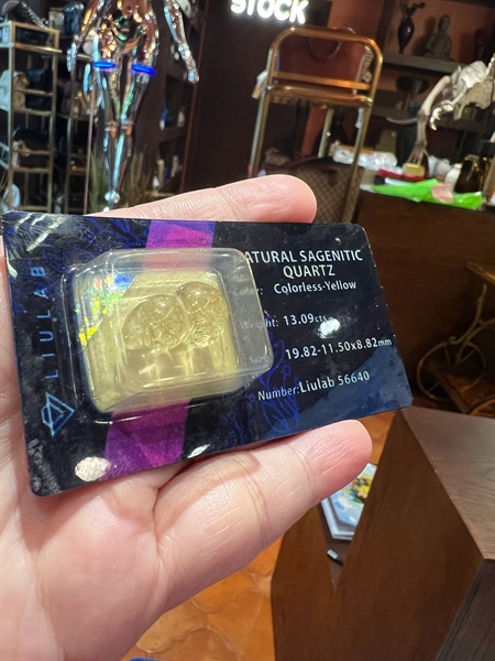 Mặt dây hồ lô đá thạch anh tóc vàng Sagenitic 56640 +