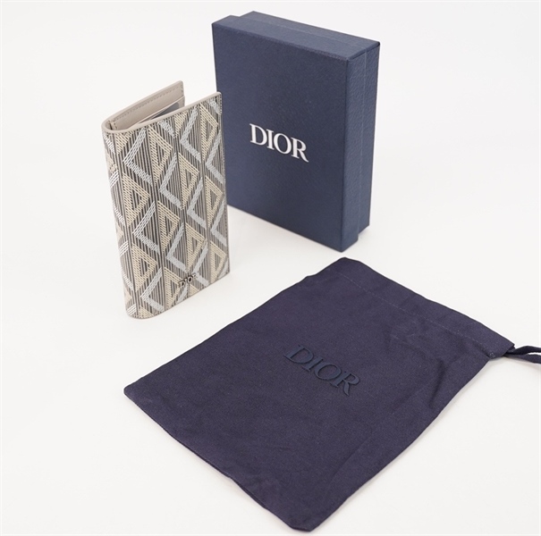 Ví Dior dài màu xám gập 2 KG+