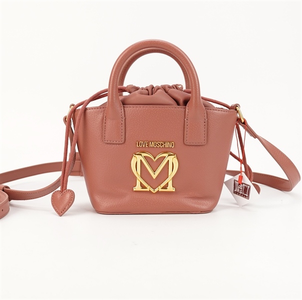 Túi Moschino hồng đất S16 KG+