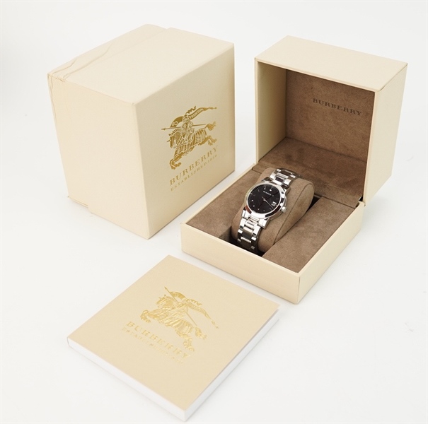 Đồng hồ BBR mặt tròn bạc (26802) KG+