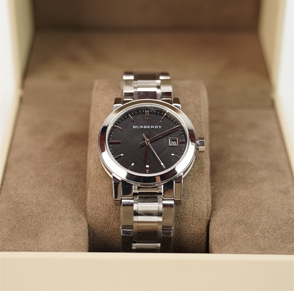 Đồng hồ BBR mặt tròn bạc (26802) KG+