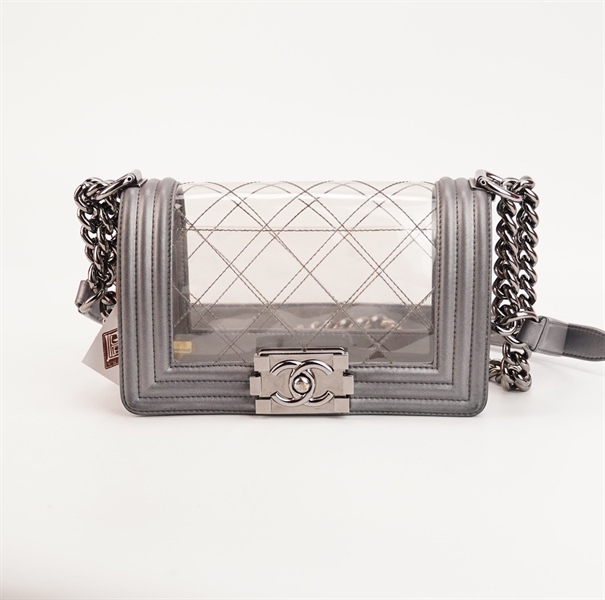 Túi Chanel Boy màu xám trong (18992632) sz20 KG+