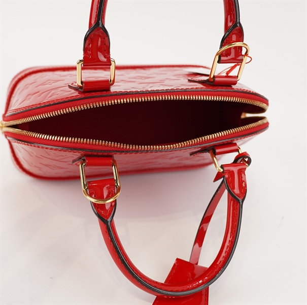 Túi LV alma hoa đỏ bóng KG+