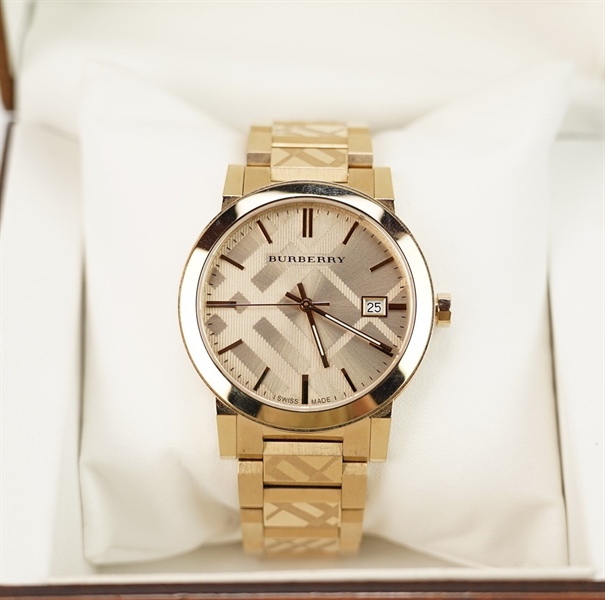 Đồng hồ BBR mặt tròn dây vàng KG+