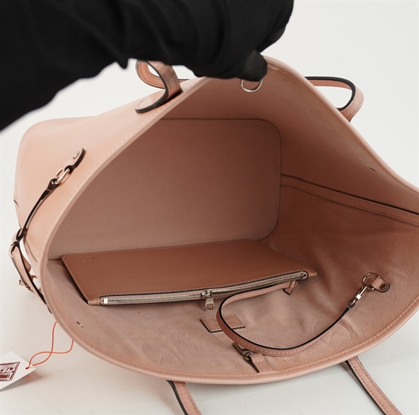 Túi LV NeverFull hồng nude kèm ví S35 TB+